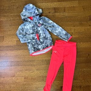 Girls under armor activewear outfit
